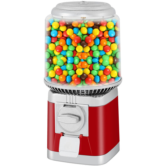 VEVOR Gumball Machine, 1-inch Candy Vending Machine, Commercial Gumball Vending Machine with Adjustable Candy Outlet Size, Metal Gumball Dispenser Machine for Home, Gaming Stores